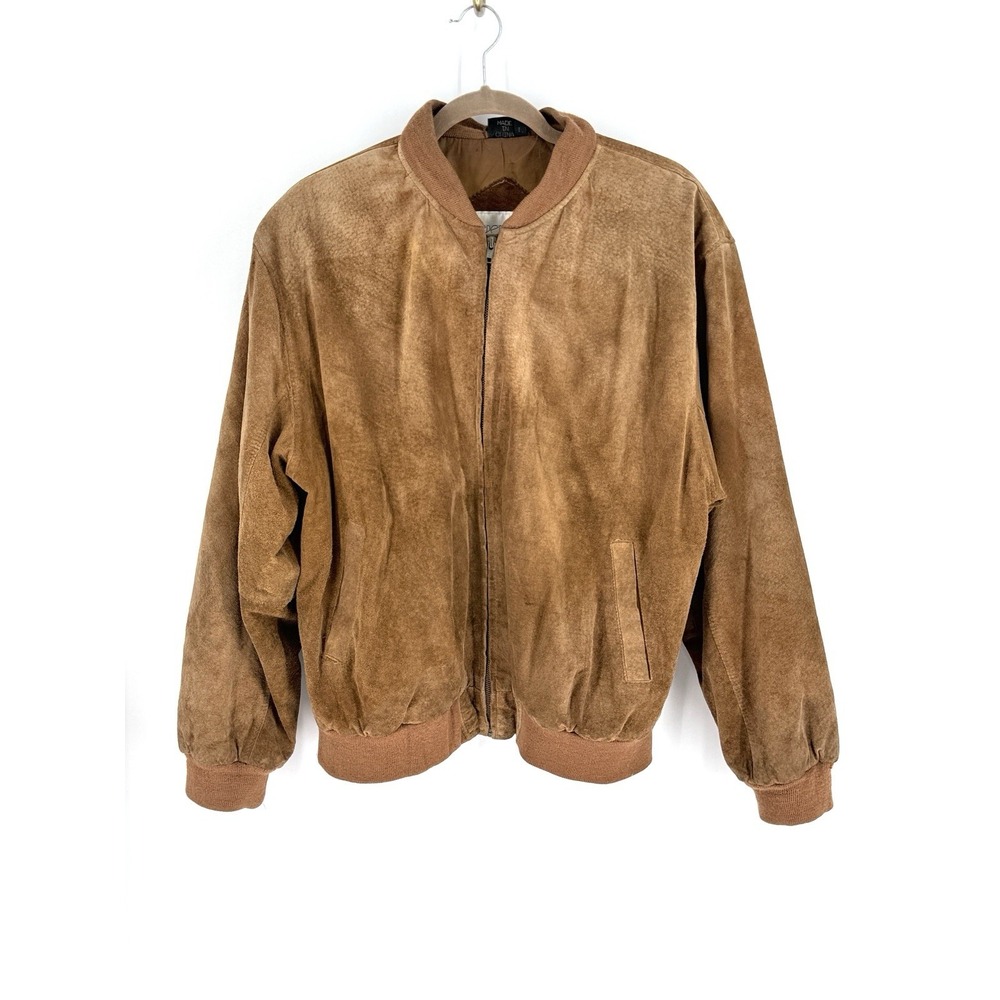 Vintage Men's Suede Heritage Aviator Jacket Size L Rustic Western Americana